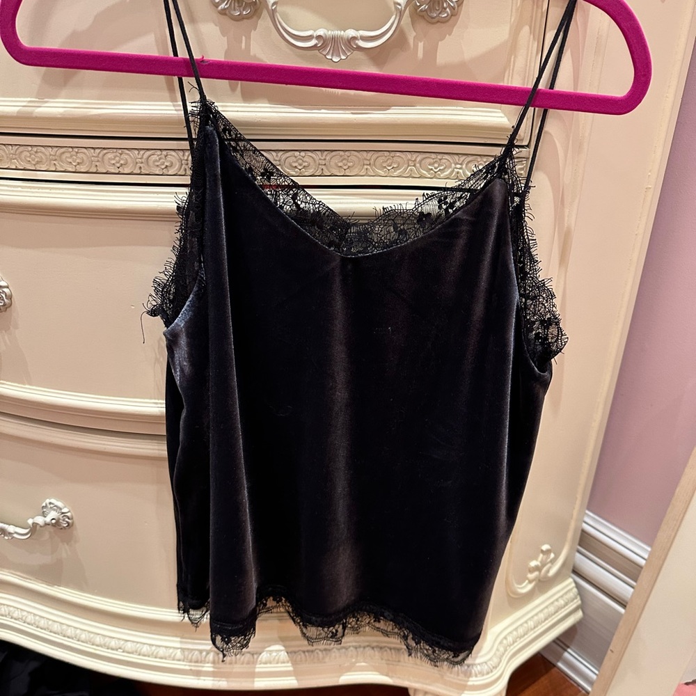 Velvet lace camisole